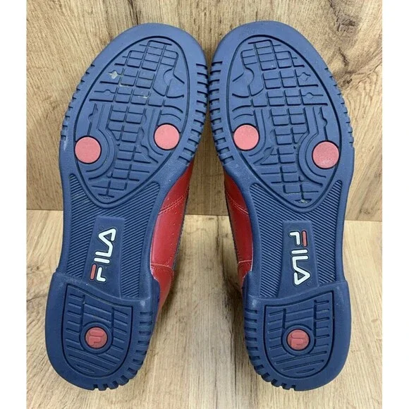 Fila Original Fitness Sneakers Mens 8 Red Navy White 90's Hip Hop 11F16LT-640 - Picture 5 of 16